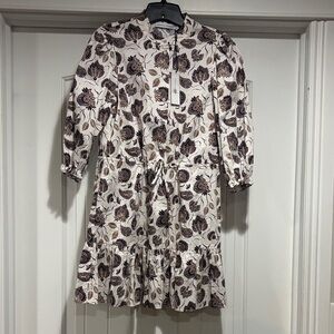 Rebecca Minkoff Ellie Dress Floral Long Sleeve Size XXS.